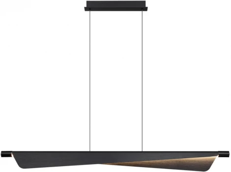 Подвесной светильник Odeon Light Linea 7017/24LA c сенсорн. выкл (диммер яркости) металл/акрил черн. брашинг 24W 3000K 220V (LED, на проводе)