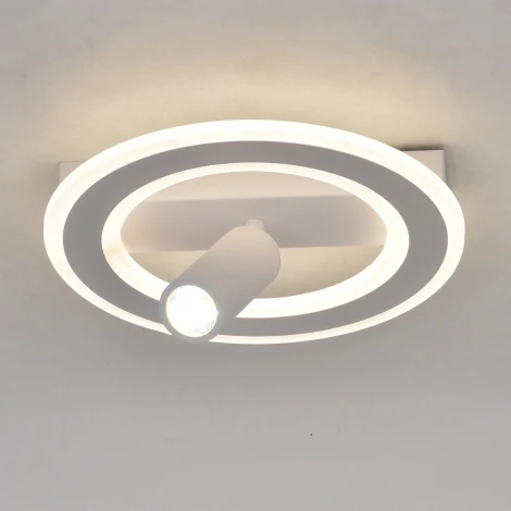 Настенно-потолочный светильник со спотом Escada 20045SMA/01LED WH LED 26W 4000K белый