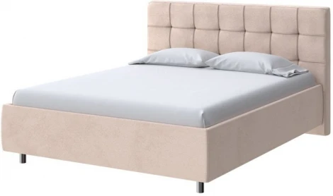 PROxSON Кровать Nety без основания (Ткань: Велюр Teddy Тауп) 160x190