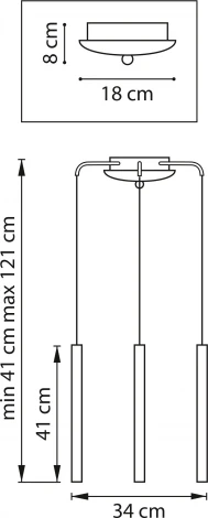 Подвесной светильник Lightstar Tubo L3T747247