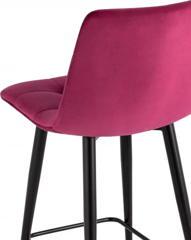 Стул полубарный Stool Group Джанго велюр винный высота сиденья 60 см УТ000036034