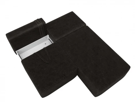 Диван угловой модульный Лига-060 НПБ угол универсальный (ЛДСП,Брус,Фанера/Пластик/Велюр/Коричневый) Лига Диванов 129511