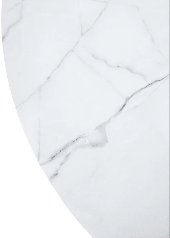 Стол BOLERO 105 см Жемчужный Перито (Белый Мрамор), HPL / Белый М-City