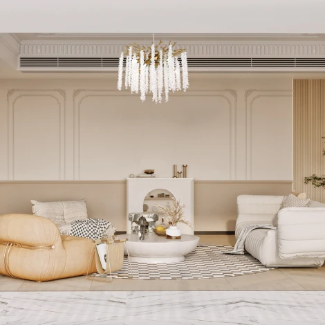 Подвесная люстра хрустальная Arte Milano Milano-1 23110.460.6.E14.A IB (220V, на тросе)