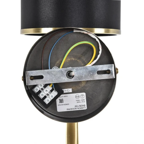 Бра Lumion Demetra 8406/1W античная бронза/черный металл/текстиль Е14 40W 220V