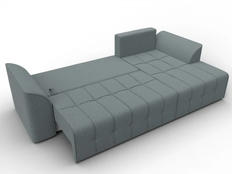 Диван угловой Лига-113 угол правый (ДСП,Рогожка/Серый) Лига Диванов 136704