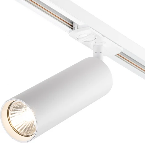 Трековый светильник однофазный Escada 20001 20001TRA/02 SWH 1x50Вт GU10, металл, белый матовый (220V, круглые)