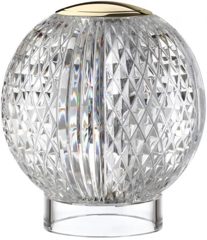Настольная лампа Odeon Light Crystal 5008/2TL золотой/металл/акрил LED 2W 4000K 180лм (регулировка яркости, 220V, диммер, сенсорный выключатель, шар)