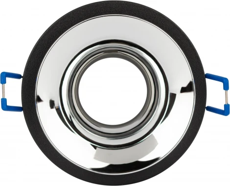 Встраиваемый точечный светильник ЭРА KL103 BK/CH (12V, круглые)