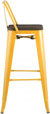 Стул барный Stool Group TOLIX WOOD со спинкой желтый УТ000001866