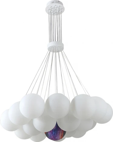 Подвесной светильник Kink Light Алди 08475-19,01 белый E27 19*5W (220V, на проводе, шарики)