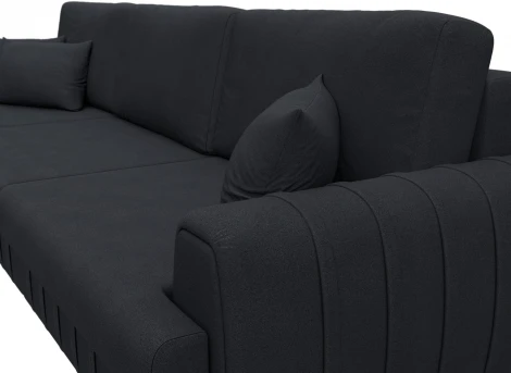 Диван угловой Лига-057 НПБ Лонг угол левый Лига Диванов (Замша) арт.129311L