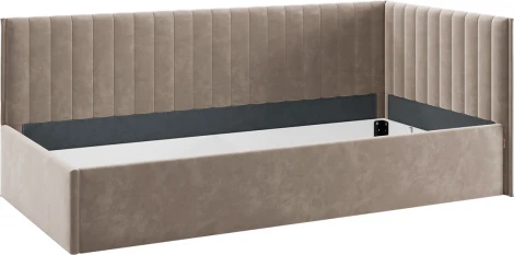 Кровать с подъемным механизмом Твикс (Тахта) 90х200 см Mebelson (ДСП,Велюр/Латте) арт.170631,2763
