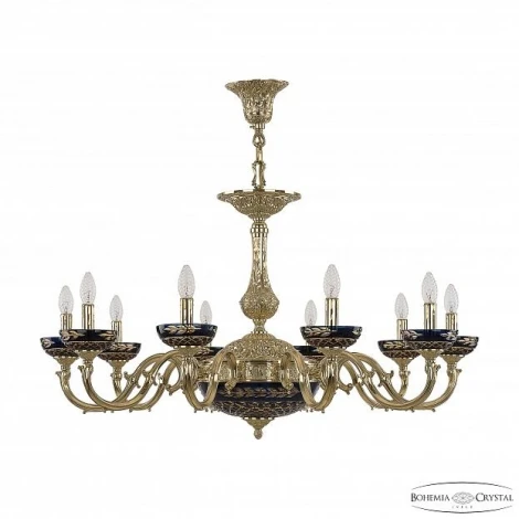 Подвесная люстра Bohemia 7210 72101P/10/300 G P Amber-Blue/H-1J