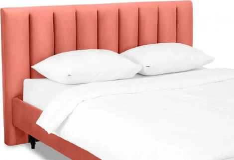 Кровать Queen II Sofia L 1600 ОГОГО (арт.577475), (Ткань/Оранжевый)