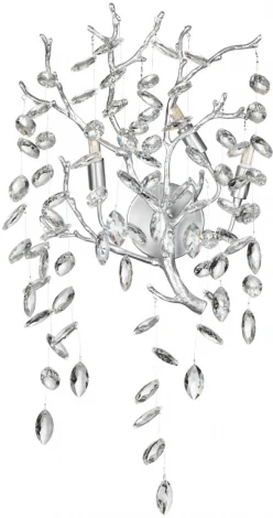 Бра Odeon Light Delica 4970/3W HALL матов.серебристый/алюмин./хрусталь G9 3*40W (220V, лепестки, ветки)
