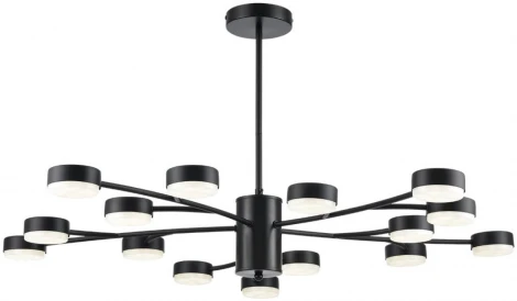 Потолочная люстра на штанге Lumion Torina 8117/15 черный, металл LED GX53 15*7W 220V