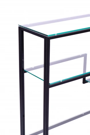 Консольный стол AllConsoles 1012-CB clear черный муар