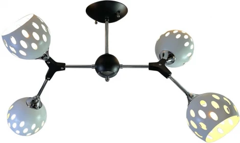 Потолочная люстра на штанге Wedo Light Berta WD3564/4C-BK-CR-WT