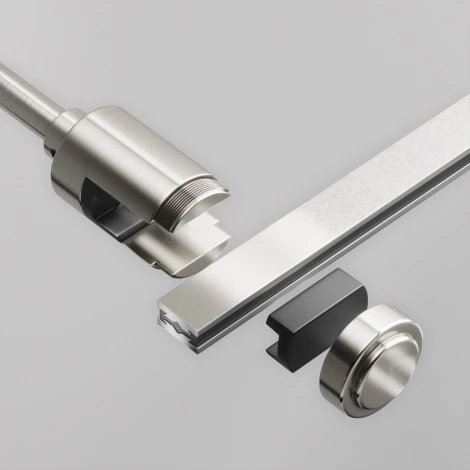 Крепление настенное Wall одинарное удлиненное Maytoni Accessories for tracks Flarity TRA155CW-SL1-PT