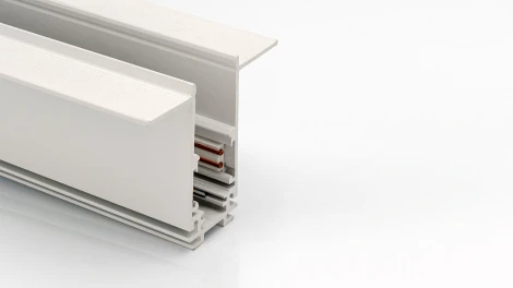 Шинопровод магнитный встраиваемый глубокий под шпаклевку, белый 2,5м 48V Lumker SY-LINK SY-LINK-20T2-2.5-WH