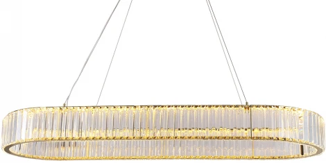 Подвесной светильник хрустальный светодиодный 8445/120 oval gold