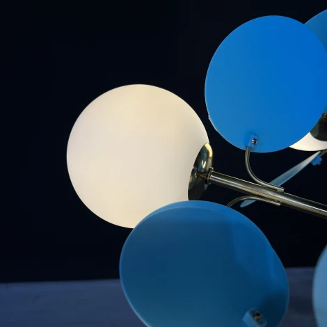 Люстра на штанге Matisse Blue D55 ImperiumLoft Matisse-Blue01 (191900-26) (220V, шар)