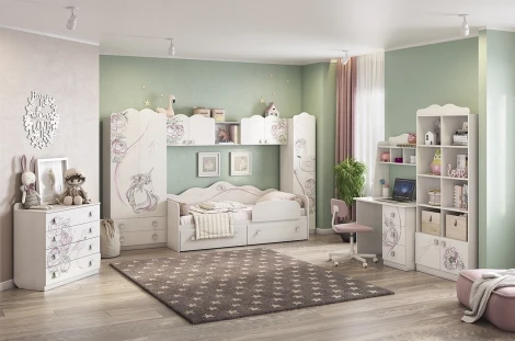 Фэнтези Стеллаж Mebelson (ЛДСП/Белый) арт.MDF-03.1747