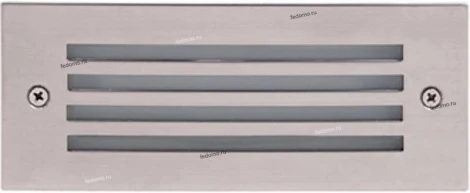 Светильник встраиваемый в стену уличный светодиодный Horoz Oltu, 1 лампа, никель с белым