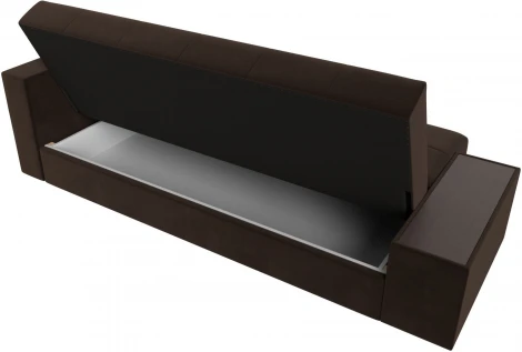 Диван-книжка Лига-020 стол справа (Коричневый,Сиреневый/Микровельвет) Лига Диванов арт.118507