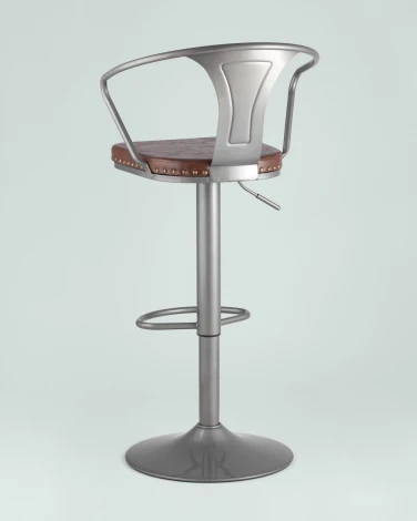 Стул барный Stool Group TOLIX ARMS SOFT серебристый УТ000001295