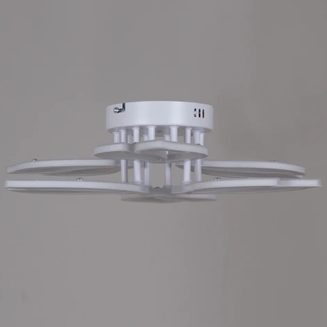 Потолочная люстра светодиодная на штанге с пультом Reluce 00150-0.3-3+3 WH