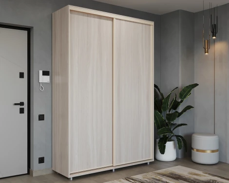 Шкаф-купе МАМА Удачный 140*45, Ясень шимо светлый