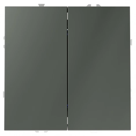 Перекрестный переключатель встраиваемый IP30 Voltum S70 VLS020506 двухклавишный 10А, (титан)