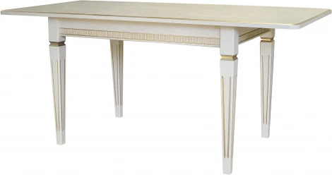 Стол обеденный Васко В 86Н слоновая кость/золото 120/170*80 от фабрики Mebelik