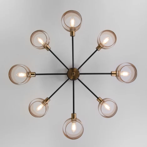 Потолочная люстра на штанге Eurosvet 70127/8 черный (220V)