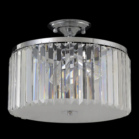 Потолочная люстра на штанге Crystal Lux Hilton HILTON PL4 CHROME (220V, круглые)