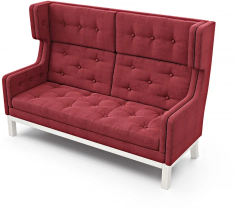 Диван Arsko Айверс Хай Беленый дуб шенилл красный