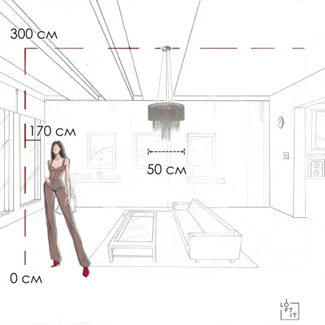 Подвесная люстра Loft It Opera 10406/500 (220V)
