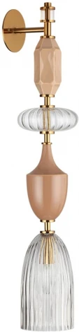 Бра Odeon Light Terra 5414/1W античная бронза/терракот/беж/стекло/керамика E14 1*40W (220V)
