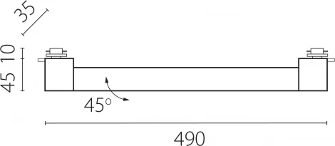 Трековый светильник однофазный 30W 220V Lightstar Lilla 202337 (LED)
