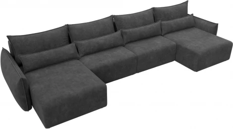 Диван П-образный Лига-051 НПБ Лонг Лига Диванов (Велюр) арт.128735