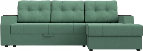 Диван угловой Эмир БС правый угол (Зеленый/Рогожка) Лига Диванов арт.123555