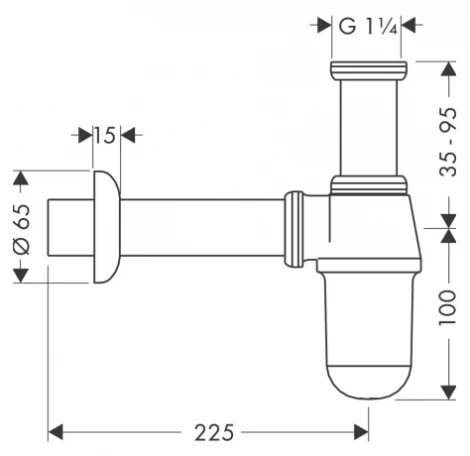 Сифон для раковины Hansgrohe 52053000