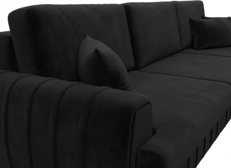 Диван угловой Лига-057 НПБ Лонг угол правый Лига Диванов (Велюр) арт.129302