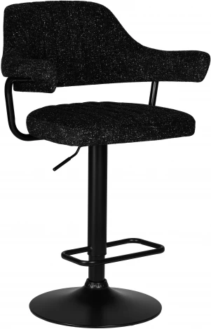 Стул барный DOBRIN CHARLY BLACK (черный твид (LEO18))