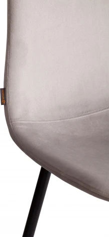 Стул BREEZE (mod. JSC-58) / 1 шт. в упаковке (Велюр,Металл  /Светло-серый,Черный)