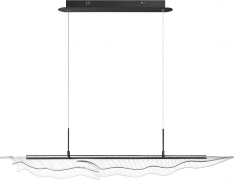 Подвесной светильник Novotech Foglio 359323 черный диммируемый, с ПДУ IP20 LED 36W 220V (на проводе)