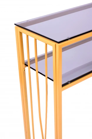 Консольный стол AllConsoles 1122-CG grey золотой