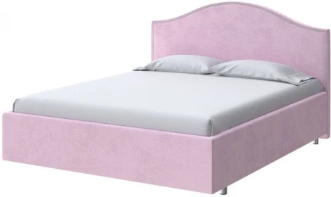PROxSON Кровать Classic (Ткань: Велюр Teddy Розовый фламинго) 200x200